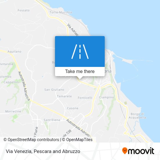 Via Venezia map