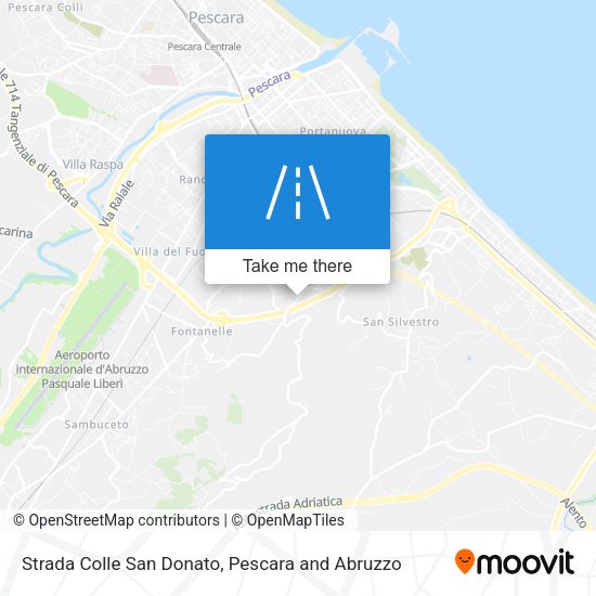 Strada Colle San Donato map