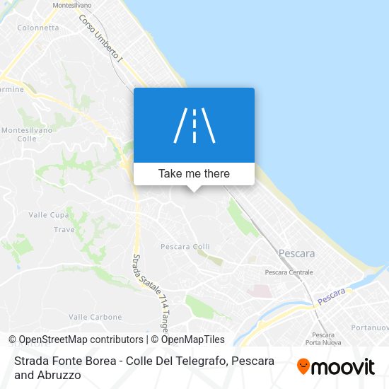 Strada Fonte Borea - Colle Del Telegrafo map