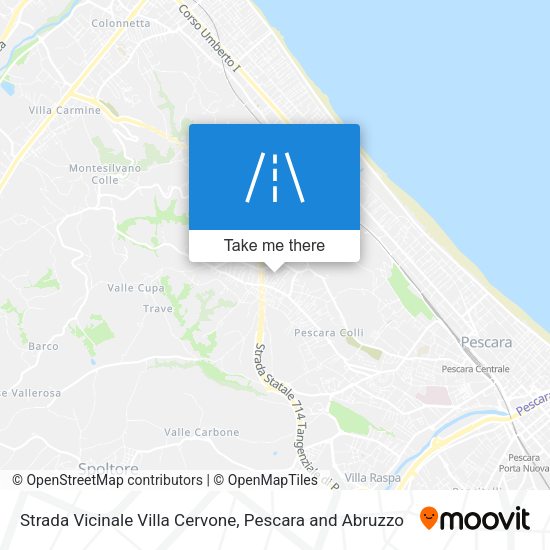 Strada Vicinale Villa Cervone map