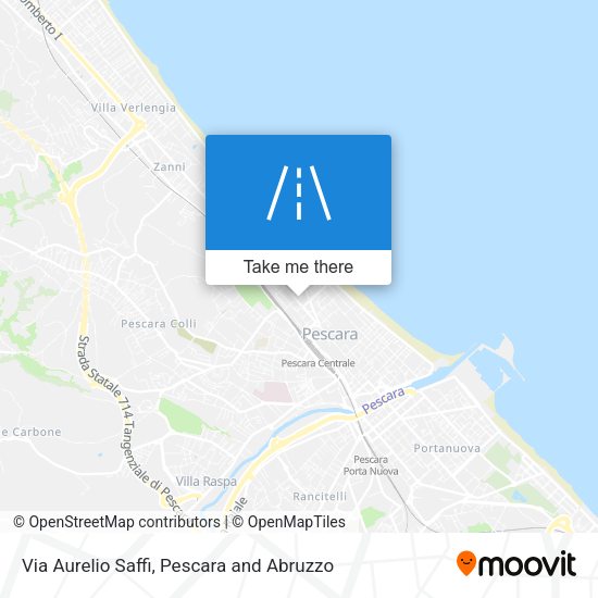 Via Aurelio Saffi map