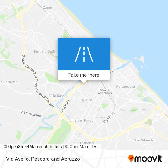 Via Avello map