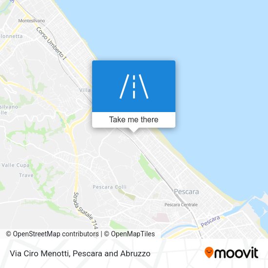 Via Ciro Menotti map