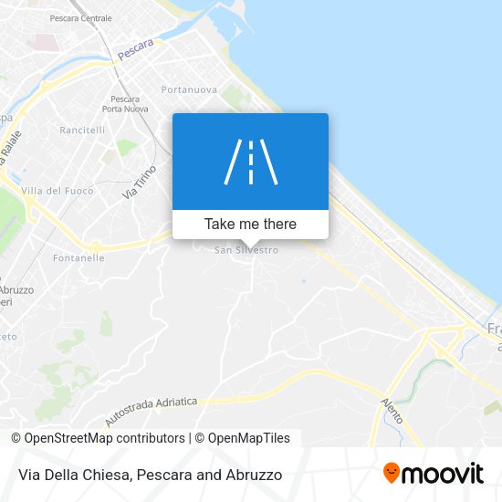 Via Della Chiesa map