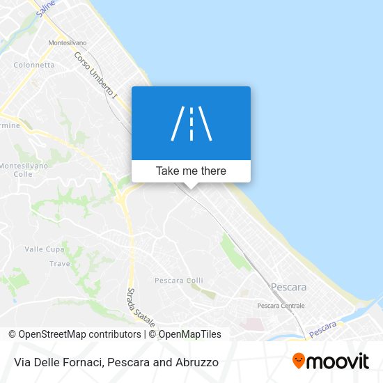 Via Delle Fornaci map