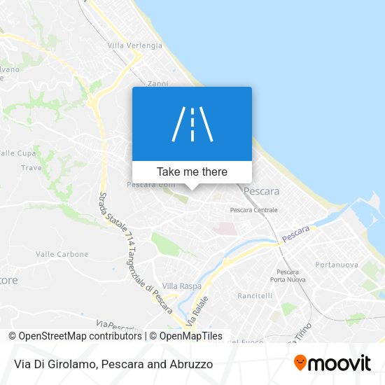 Via Di Girolamo map