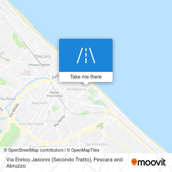 Via Enrico Jasonni (Secondo Tratto) map