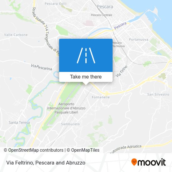 Via Feltrino map