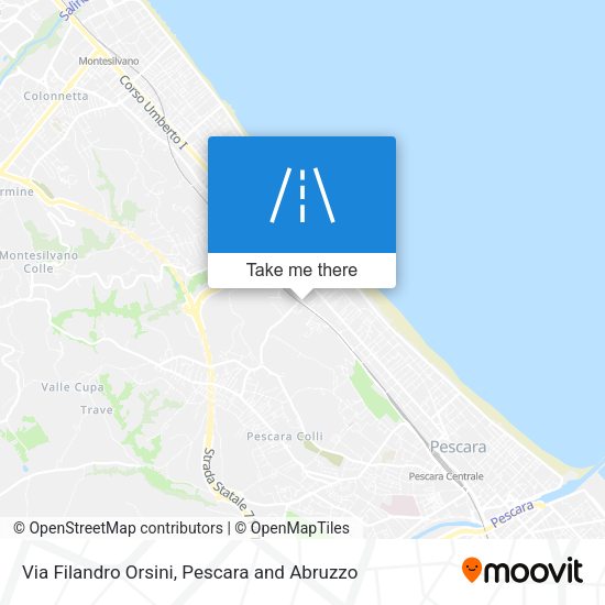 Via Filandro Orsini map