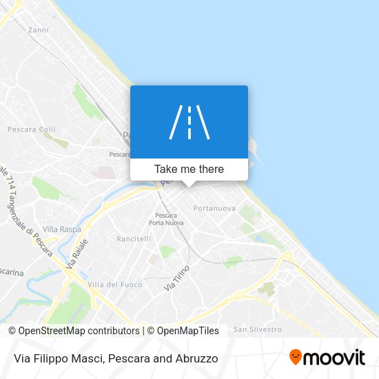 Via Filippo Masci map