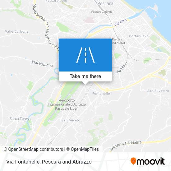Via Fontanelle map
