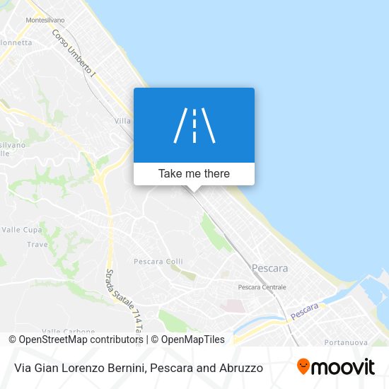 Via Gian Lorenzo Bernini map