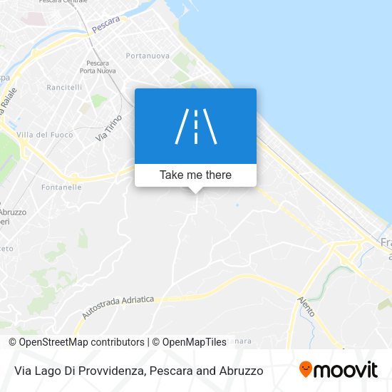 Via Lago Di Provvidenza map