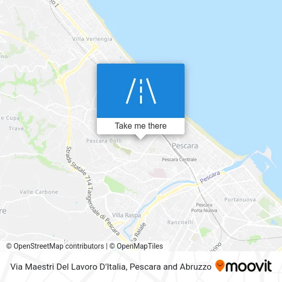Via Maestri Del Lavoro D'Italia map