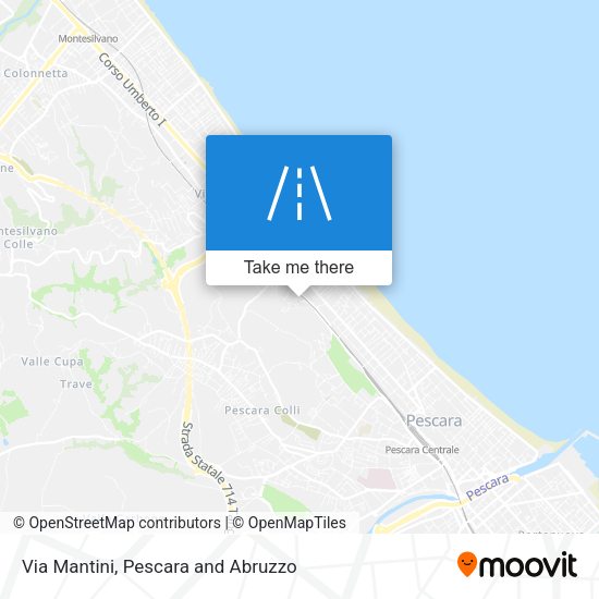 Via Mantini map