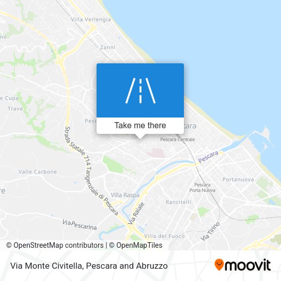 Via Monte Civitella map