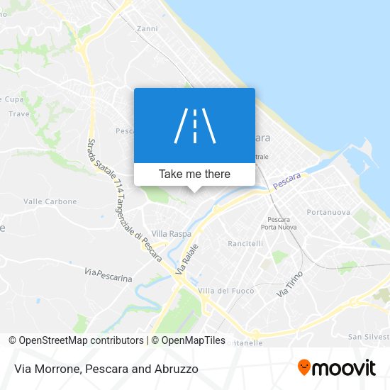 Via Morrone map