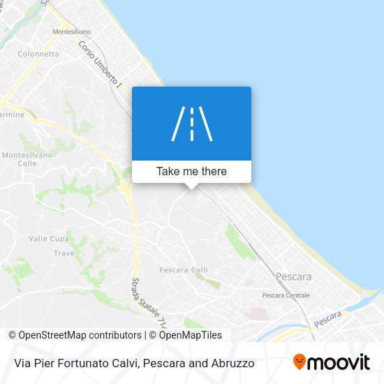 Via Pier Fortunato Calvi map
