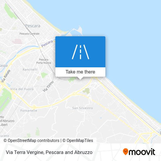 Via Terra Vergine map