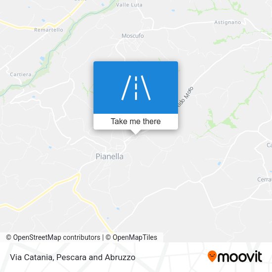 Via Catania map