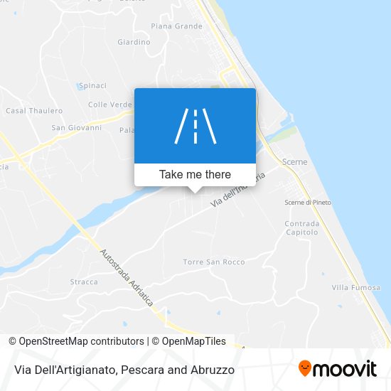 Via Dell'Artigianato map