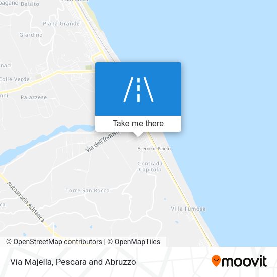 Via Majella map