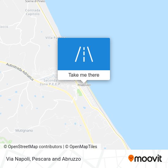 Via Napoli map