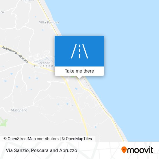 Via Sanzio map