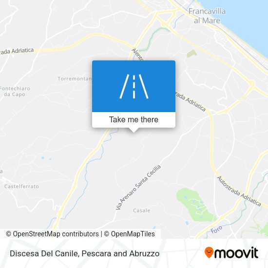 Discesa Del Canile map