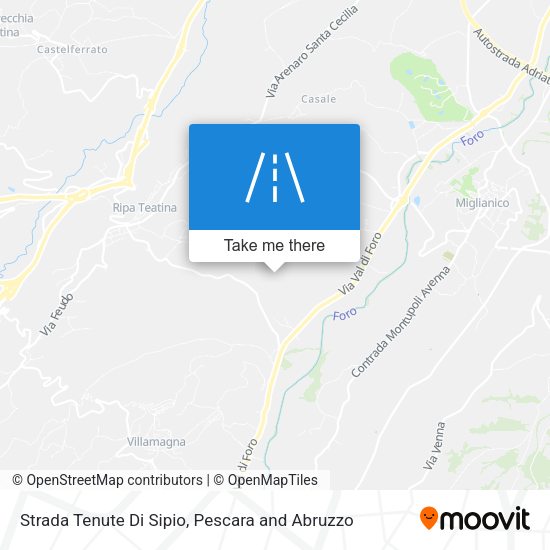 Strada Tenute Di Sipio map
