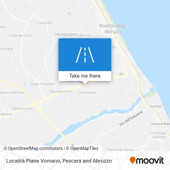Località Piane Vomano map