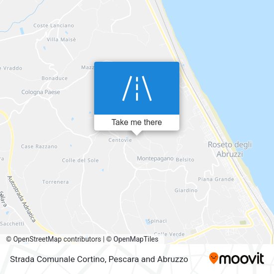 Strada Comunale Cortino map