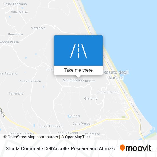 Strada Comunale Dell'Accolle map