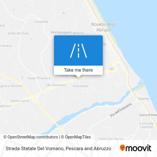 Strada Statale Del Vomano map