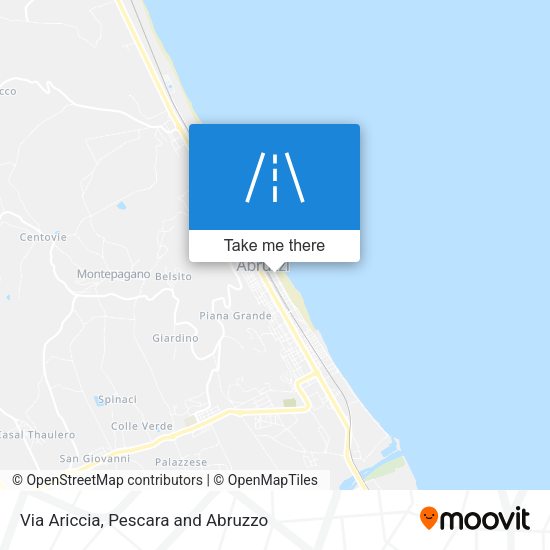 Via Ariccia map