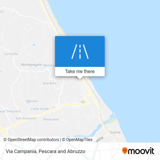 Via Campania map