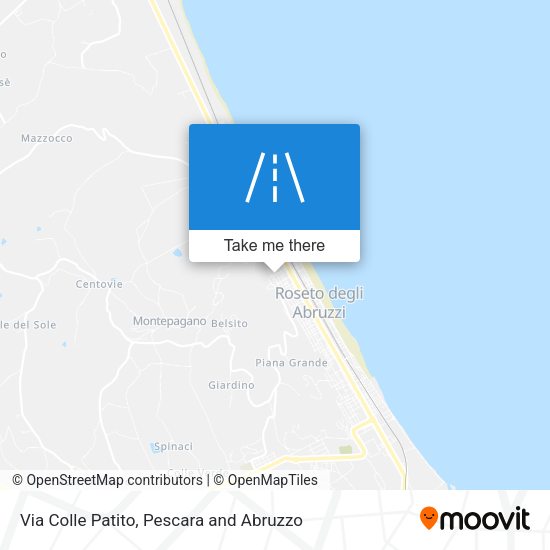 Via Colle Patito map