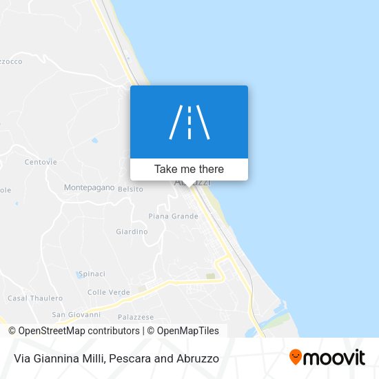 Via Giannina Milli map