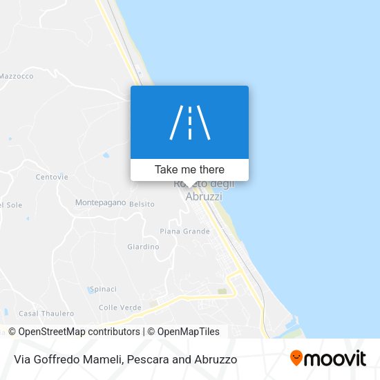 Via Goffredo Mameli map