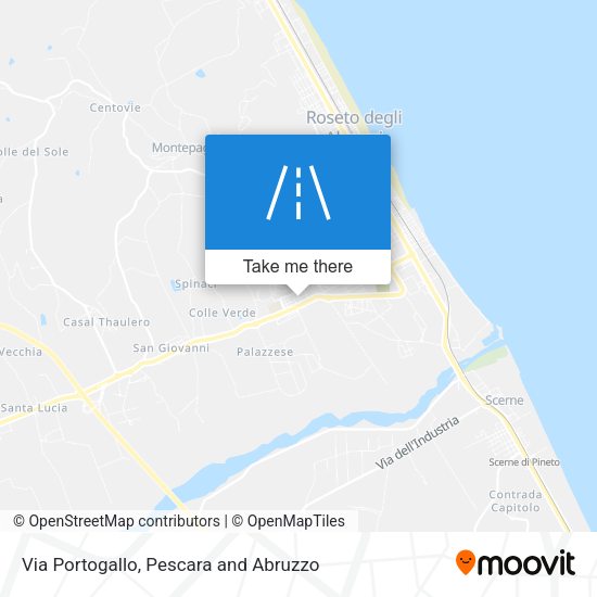 Via Portogallo map