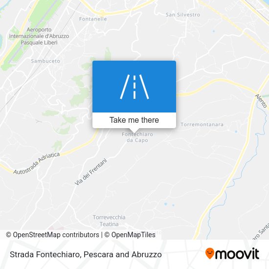 Strada Fontechiaro map
