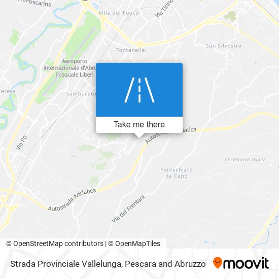 Strada Provinciale Vallelunga map