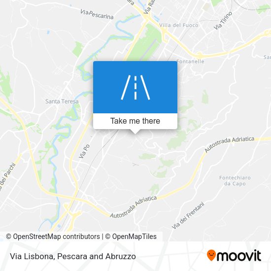 Via Lisbona map