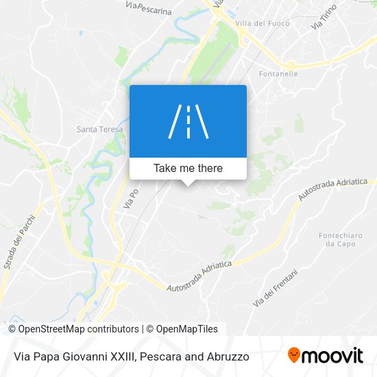 Via Papa Giovanni XXIII map