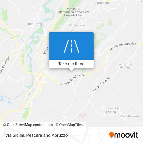 Via Sicilia map