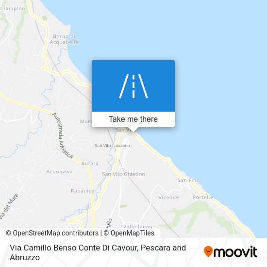 Via Camillo Benso Conte Di Cavour map