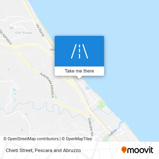 Chieti Street map