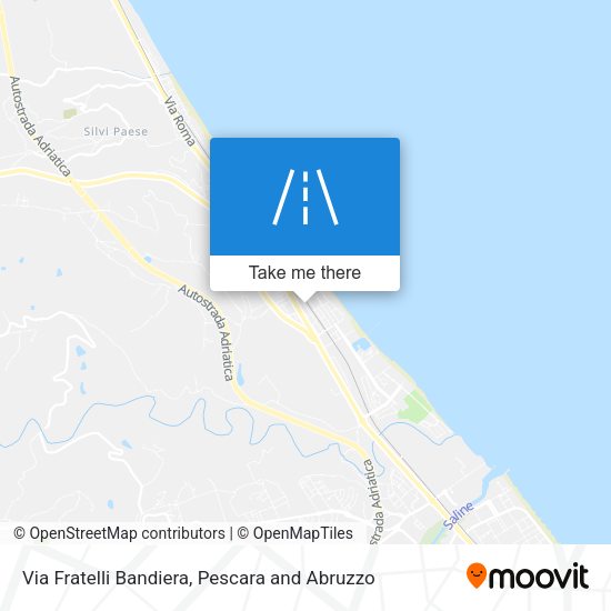 Via Fratelli Bandiera map