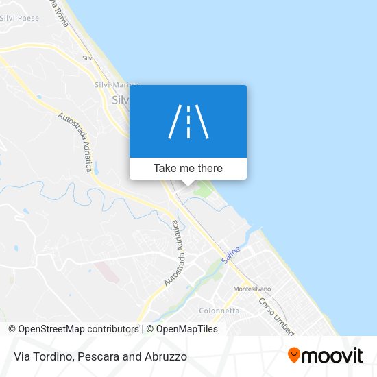 Via Tordino map