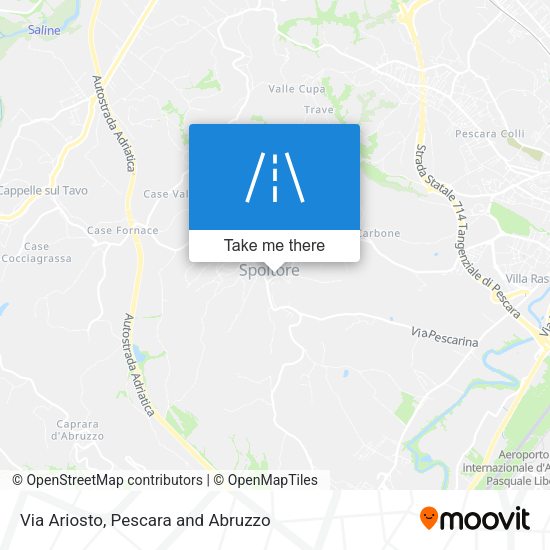 Via Ariosto map